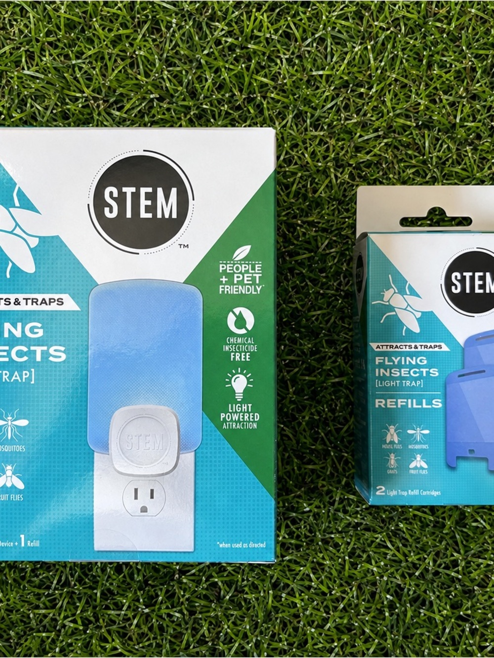 STEM Flying Insect Light Trap Starter Kit Bundle With 3 Refills New